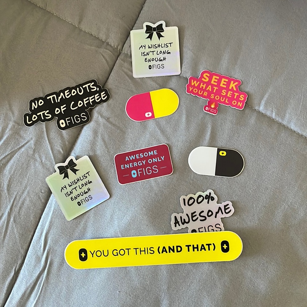 FIGS stickers